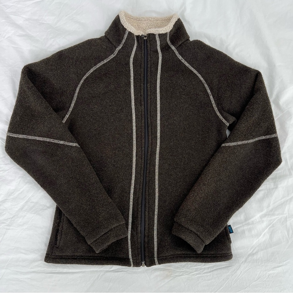 KÜHL Women's Alfpaca Fleece Full Zip
Jacket Dark Brown Size S